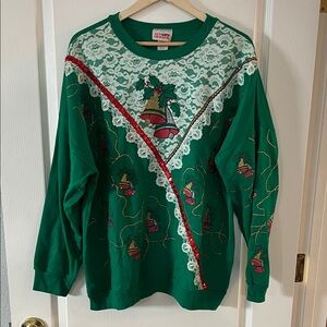 Vintage tacky Christmas Holiday crewneck Sweatshirt